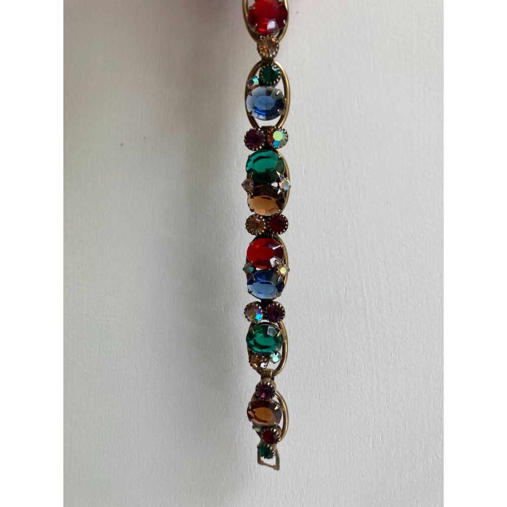 Weiss Multi Color Rhinestone Bracelet -READ - Picture 13 of 16